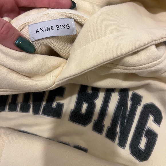 Anine Bing pastel butter yelllow hoodie - Picture 5 of 5